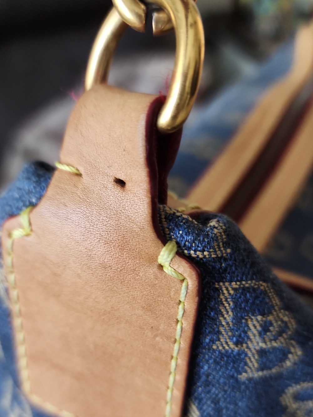 Dooney & Bourke Denim Monogram Hobo - Picture 9 of 11